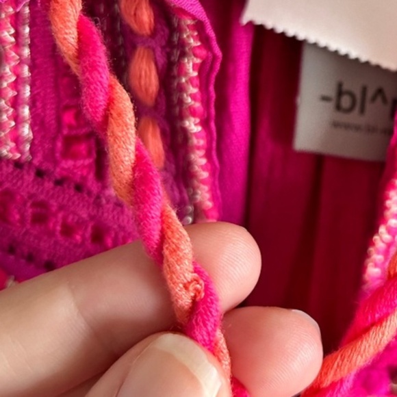 Anthropologie × BLANK LONDON Lissa Embroidered Peasant Blouse Medium NWT - Picture 15 of 15